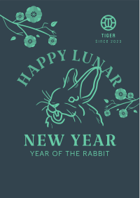 Ink Lunar Rabbit Flyer Image Preview