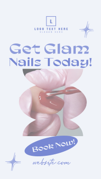 Glam Nail Salon YouTube short Image Preview