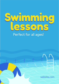 Swimming Lessons Flyer Design