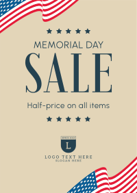 Memorial Day Sale Poster Design