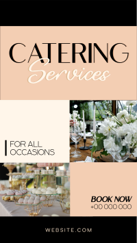 Elegant Catering Service Facebook Story Design