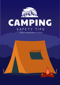 Safety Camping Poster Design
