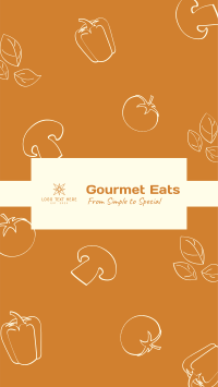 Gourmet Eats Facebook Story Design