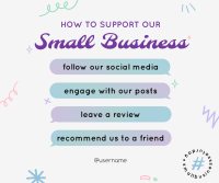 Support Small Business Facebook post | BrandCrowd Facebook post Maker