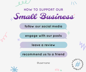 Support Small Business Facebook post Image Preview
