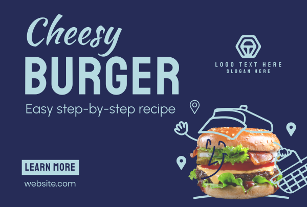 Fresh Burger Delivery Pinterest Cover Design Image Preview