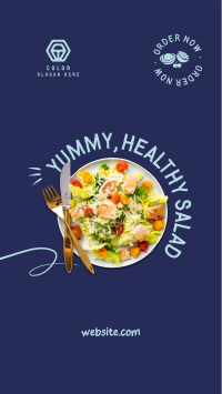 Clean Healthy Salad Instagram Story Design