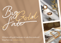 Big Gold Sale Postcard Image Preview