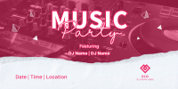 Live Music Party Twitter post Image Preview