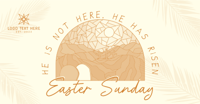 Modern Easter Sunday Facebook ad Image Preview