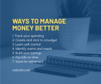 Ways to Manage Money Facebook post Image Preview