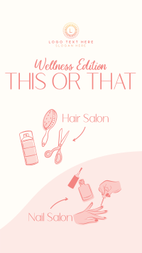 This or That Wellness Salon YouTube Short Design