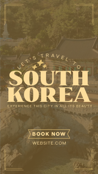 Travel to Korea YouTube Short Design