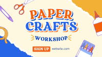 Kids Paper Crafts Facebook event cover Image Preview