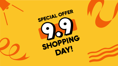 9.9 Shopping Day Facebook event cover Image Preview