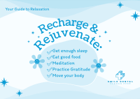 Practice Relaxation Tips Postcard Image Preview