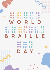 Braille Day Doodle Poster Image Preview