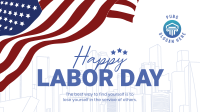 Celebrate Labor Day Facebook Event Cover Design