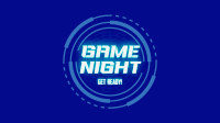 Futuristic Game Night Facebook Event Cover Design