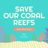 Coral Reef Conference Instagram Post Design