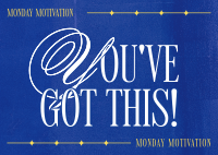 Monday Motivation Postcard Design