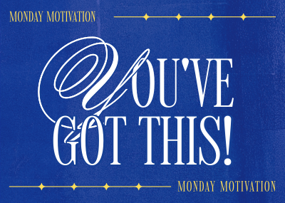 Monday Motivation Postcard Image Preview