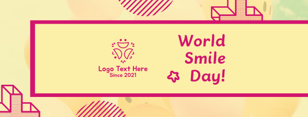 World Smile Day Smiley Balloons Facebook Cover Design Image Preview