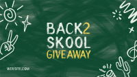 Back 2 Skool Facebook Event Cover Design