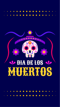 Dia De Los Muertos Facebook story Image Preview