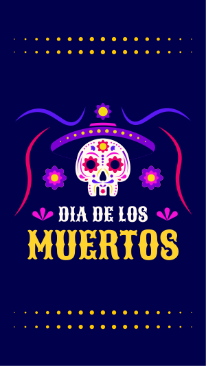 Dia De Los Muertos Facebook story Image Preview