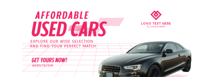 Quality Pre-Owned Car Facebook Cover Image Preview