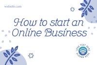 How to start an online business Pinterest Cover Design