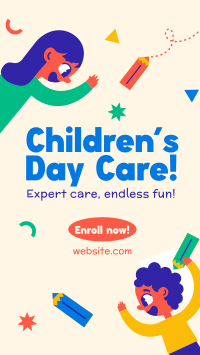 Daycare Services Quirky Instagram Reel Image Preview