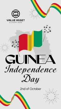 Guinea Independence Day Ribbon Instagram Reel Image Preview