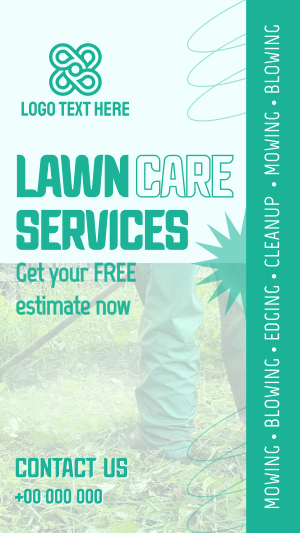 Professional Lawn Services Instagram story Image Preview