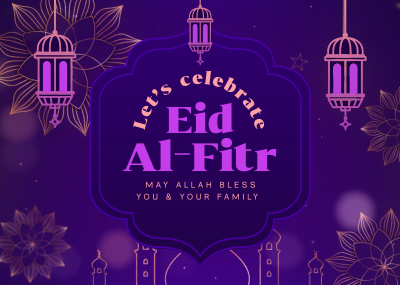 Eid Al-Fitr Celebration Postcard Image Preview