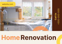 Home Renovation Postcard Design