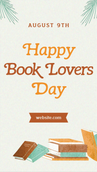 Happy Book Lovers Day TikTok Video Image Preview