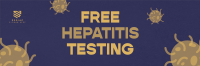 Textured Hepatitis Testing Twitter header (cover) Image Preview
