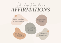 Affirmations To Yourself Postcard Image Preview