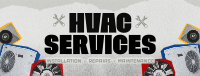 Retro HVAC Service Facebook cover Image Preview
