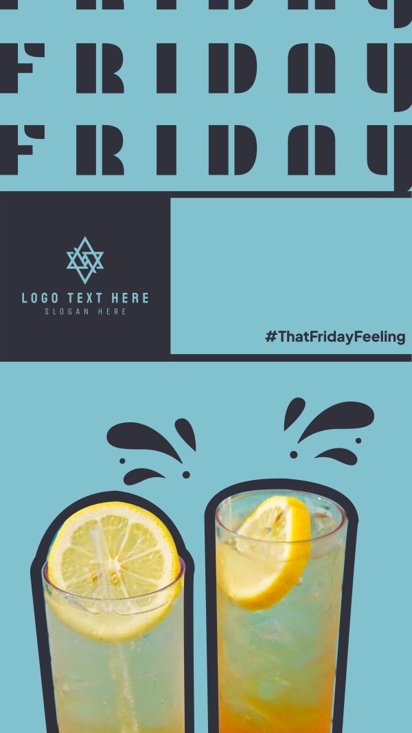 Quirky Friday Feeling Facebook Story Design Image Preview