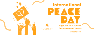 United for Peace Day Facebook cover Image Preview