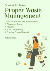 Proper Waste Management Poster Design