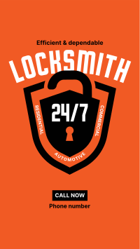 Shield Locksmith Instagram story Image Preview