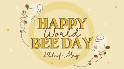 Happy World Bee Facebook event cover Image Preview