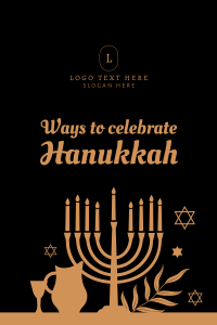 Ways to Celebrate Hanukkah Pinterest Pin Design