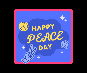 Peace Day Text Badge Facebook Post Image Preview