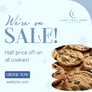 Baked Cookie Sale Instagram post Image Preview