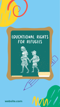 Refugees Education Rights Facebook story Image Preview